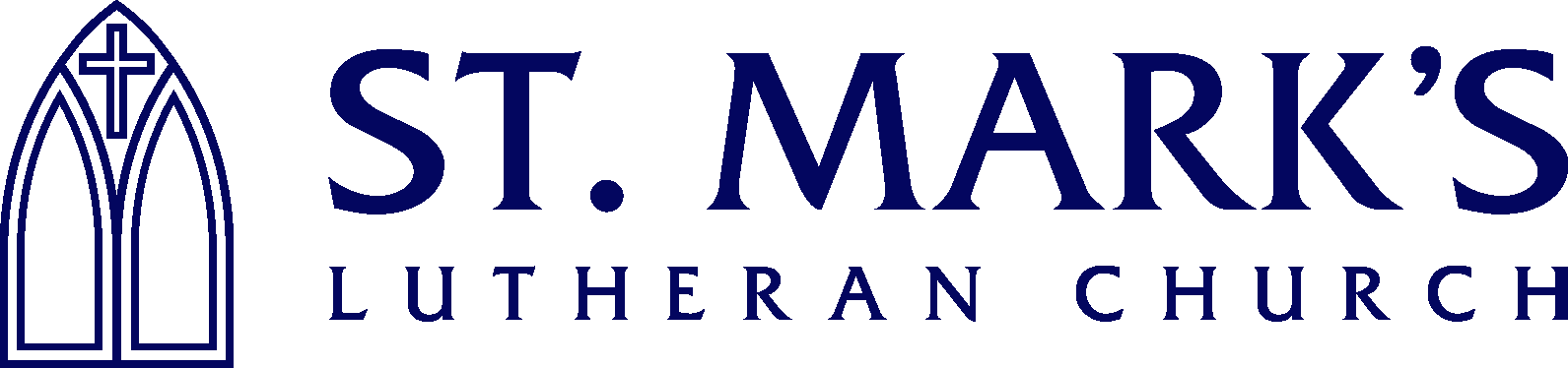 St Marks logo horizontal blue
